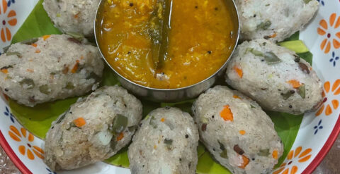 Savory dumplings by Raji Venkat